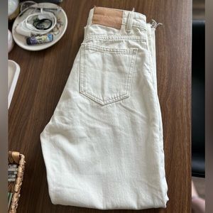 Zara Hi-Rise Straight Leg Jeans